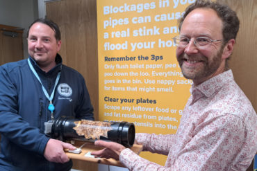 Presentation of the framed fatberg