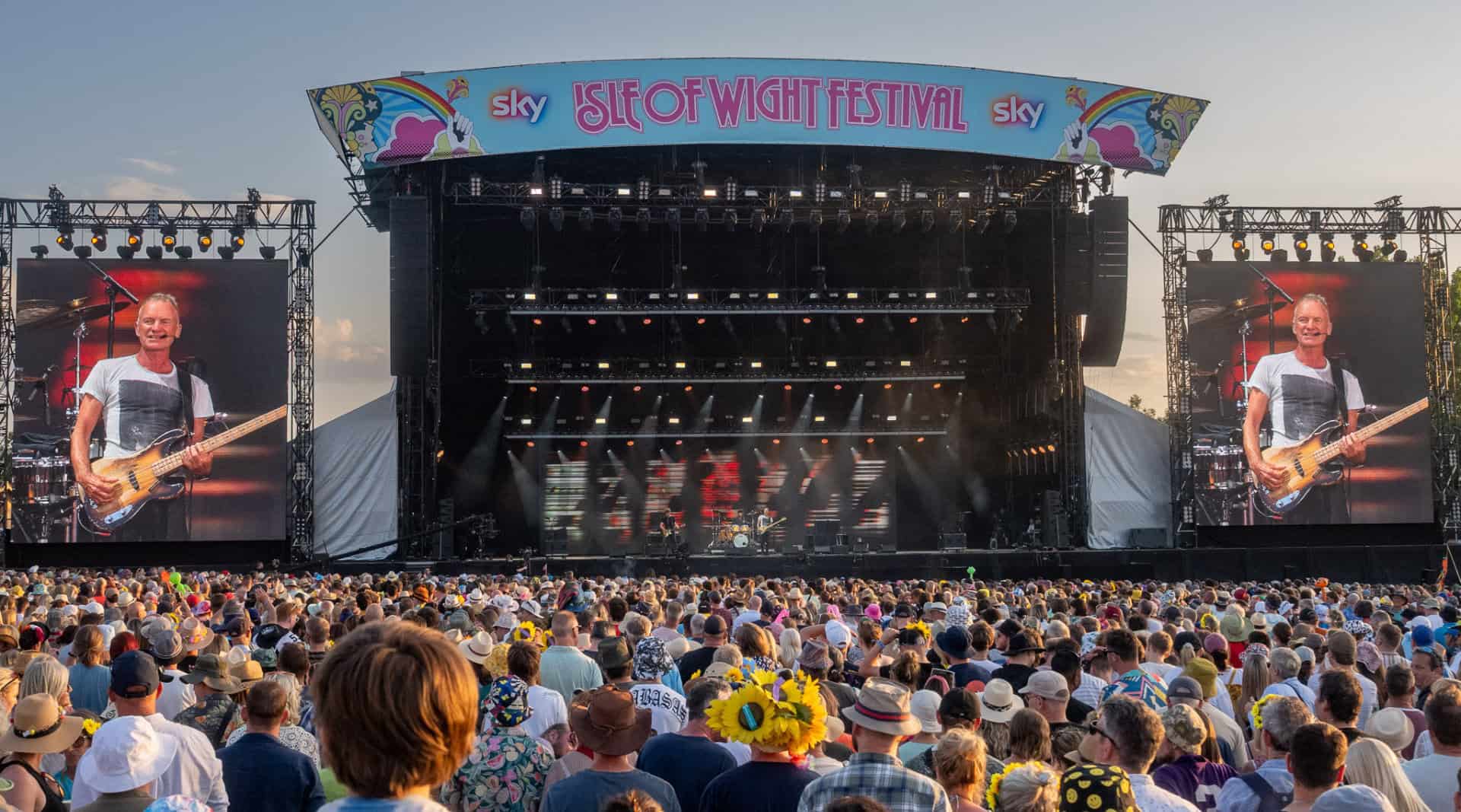 Sting on stage at IW Festival