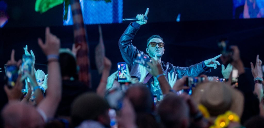 Justin_Timberlake on stage at IW Festival