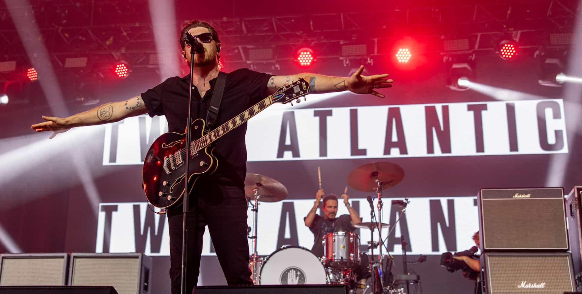 Twin Atlantic on stage at IW Festival