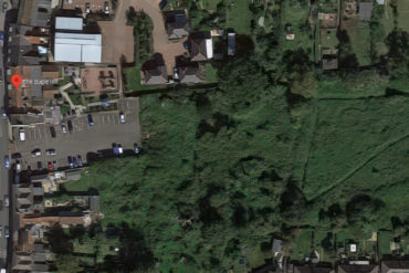 aerial view of the development site - Google Maps