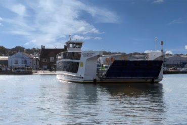 floating bridge 6 (FB6) crossing the River Medina