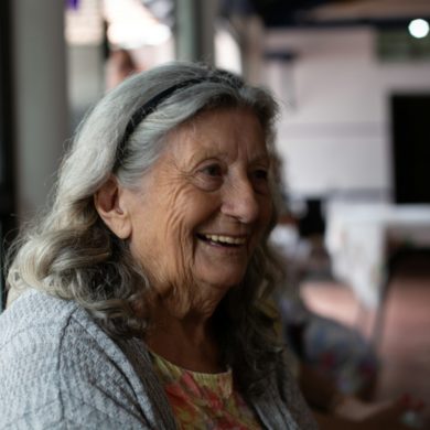 smiling older woman