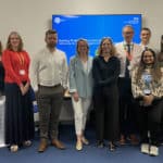 Sue Campbell (5th from left) and Jon Pritchard (7th from right)