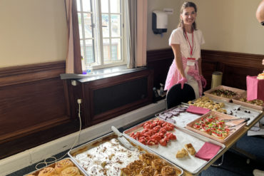 Eats and Treats Bakery showing their baked goods at Isle of Wight council