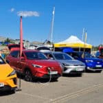 Electric cars at Going Electric event at Newport Quay in 2024
