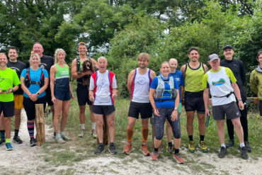 Runners ready to take part in the Island Relay Race