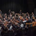 The orchestra playing at Medina Theatre
