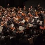 The orchestra playing at Medina Theatre