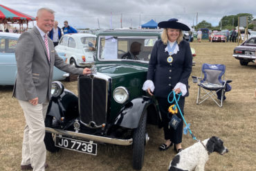 Karl Love and Jacque Gazzard at the car show