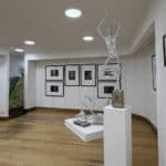 Portraits and sculpture on display at the exhibition