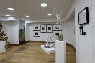 Portraits and sculpture on display at the exhibition