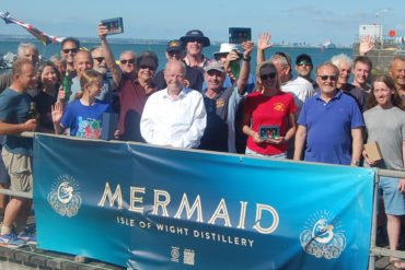 Regatta prize-winners, with Malcolm McClellan, Sales Director of event sponsors, Mermaid.