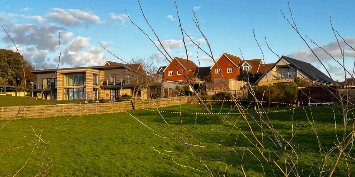 Recent development on site of bungalow plans in madeira lane, colwell
