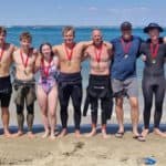 After the Swim - Ryde - Lili (West Whittering Lifeguards - Elvan (Ryde Beach Lifeguards) - Harry (Ryde Beach Lifeguards) - Caitlin (Ryde Beach Lifeguards) - Jacob (Ryde Beach Lifeguards) - Mick (Ryde Swimming Club) - Richard (Ryde Swimming Club) - Jack (Ryde Beach Lifeguards) - Tim (Ryde Swimming Club)