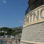 Ventnor beach and bandstand