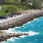 Artist's impression of ventnor seawall defences
