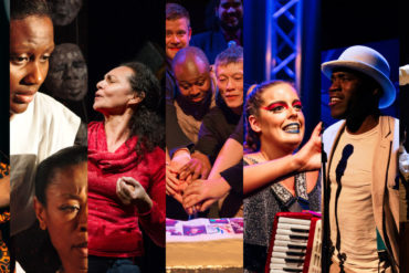 montage of stage performances by stonecrabs theatre