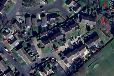 Aerial map of where the new homes would be built