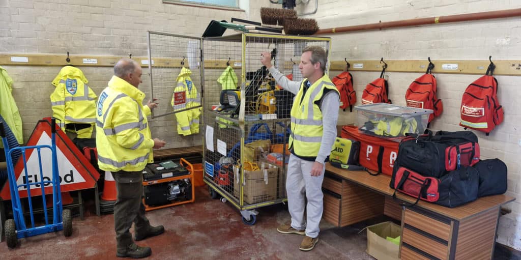 Joe Robertson at Bembridge Fire and Rescue Station