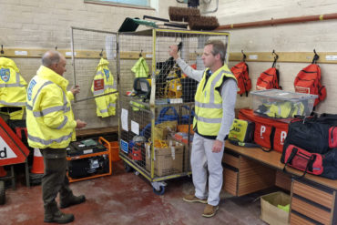 Joe Robertson at Bembridge Fire and Rescue Station