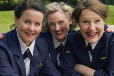 The three women who make up the Boogie Woogie Bluebirds