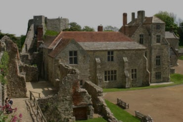 Carisbrooke Castle Museum from the air