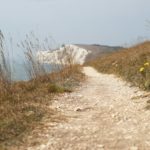 Isle of Wight footpath on the cliff edge