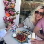 Justyna with her daughter and partner
