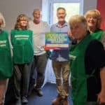 Richard Quigley with Greenpeace members