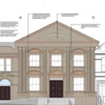 Sandown Town Hall - drawings of facade