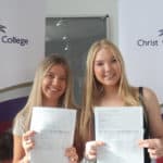 Syndie Smith and Florrie Snow with their results