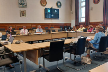 Councillors at children's services committee