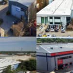 Photos of the four commercial properties