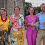 People attending the summer drinks event
