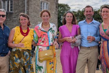 People attending the summer drinks event