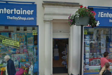Outside The Entertainer branch in Newport, Isle of Wight