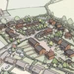 Artists impression of homes near rookley