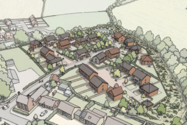 Artists impression of homes near rookley