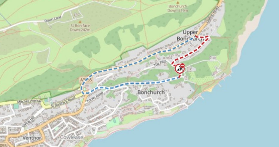 Map of the diversion