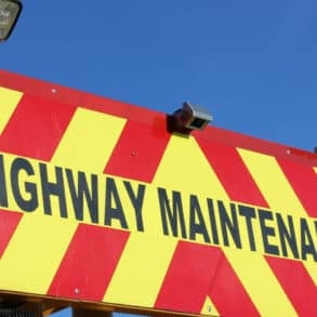 General highway maintenance signage