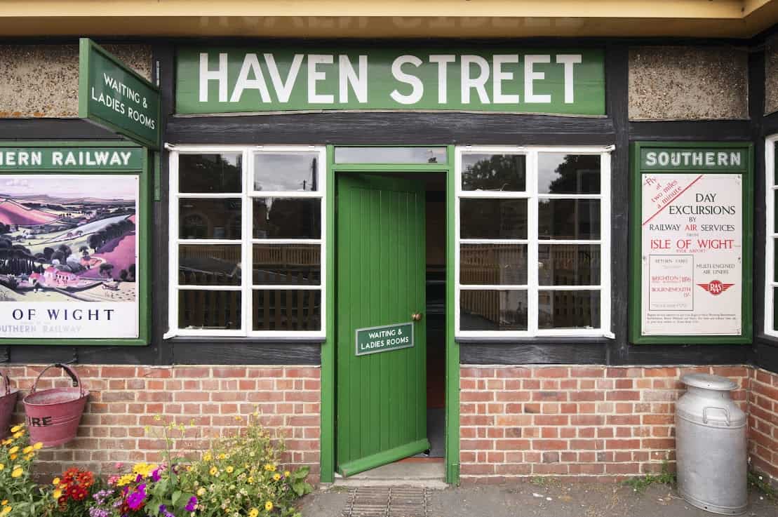 Havenstreet Railway Station waiting room door