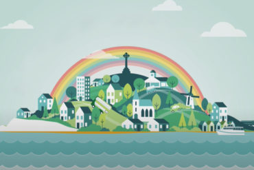 Island Transport Plan - illustration of the Island and transport