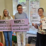 Michael Lilley with WASPI members