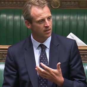 Joe Robertson speaking in parliament