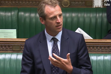 Joe Robertson speaking in parliament