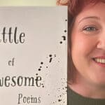 Lottie Begg with her poetry book