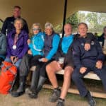 Yarmouth Gig crew having a well earned rest at the end of the race