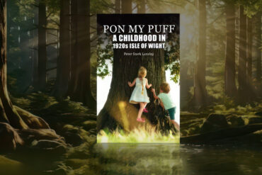 Pon My Puff book cover overlaid on forest scene