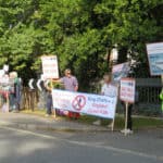 Ramblers protest outside Osborne Sept 2025 1